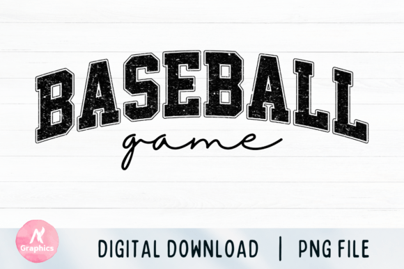 Baseball Game Retro Varsity PNG: A Timeless Design for Modern Sublimation Printing