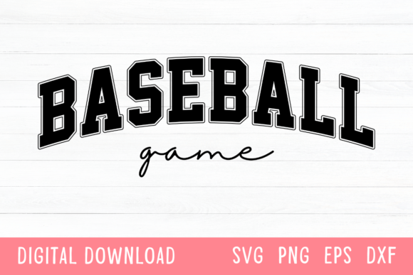Baseball Game Retro Varsity SVG: Creative Design for Makers and Merch Sellers