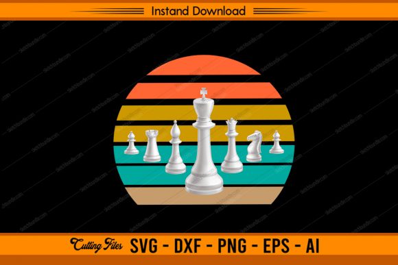 Chess Game Vintage: Elevating Creative Projects with Instant SVG and PNG Cutting Files