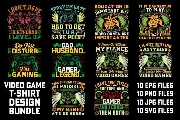 Elevating Creativity and Commerce: The Power of the Video Game T-Shirt Design Bundle Vector