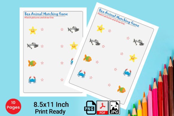 Engaging Kids with Sea Animal Matching Game Worksheets: A Fun and Educational Resource