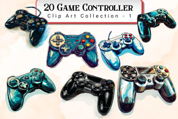 Enhance Your Digital Designs with the Ultimate Game Controller Clipart Bundle