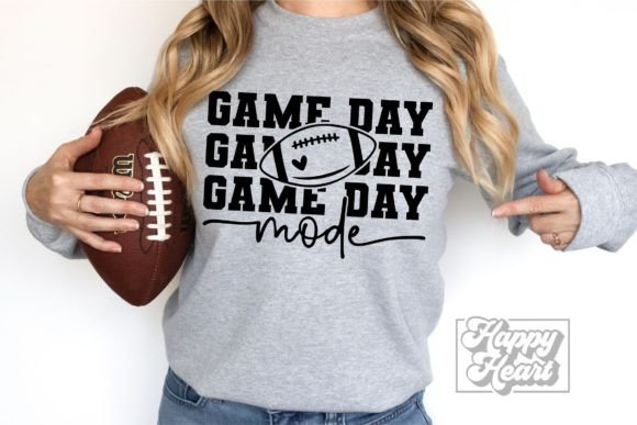 Game Day Mode Football Mama Shirt SVG