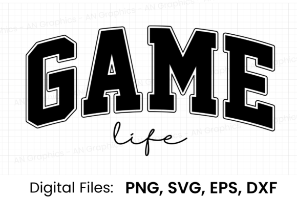 Game Life Retro Varsity SVG: A Versatile Design for Modern Crafters and Creators
