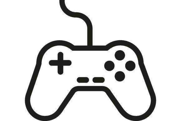 Game Pad Line Icon: Joystick, Controller — A Visual Tool for Technology and Hobby Concepts