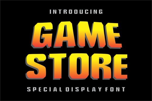 Game Store Font: Bold Style for Impactful Designs