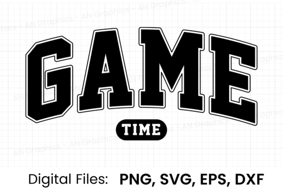 Game Time Retro Varsity SVG: A Versatile Design for Creative Projects