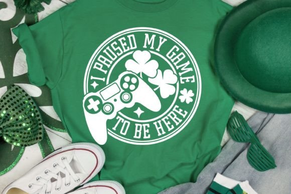 I Paused My Game to Be Here SVG: Level Up Your St. Patrick’s Day Celebrations with Gamer Style