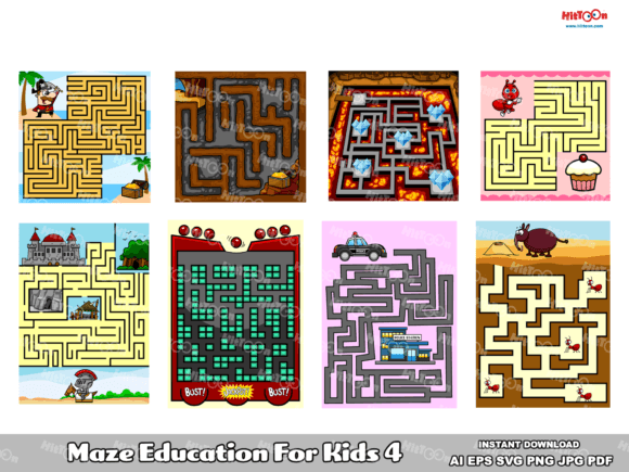 Maze Game Education for Kids 4: A Practical Resource for Engaging Learning