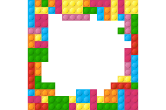 Plastic Brick Toy Square Frame: A Creative Tool for Kids and Designers