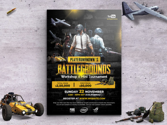PUBG Game Tournament Flyer Template: Design Smart, Promote Better