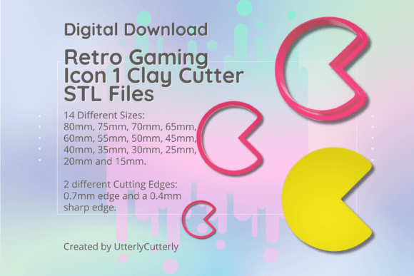 Retro Game Icon Clay Cutter - Retro Game: Strategic Value in Digital Design and 3D Printing