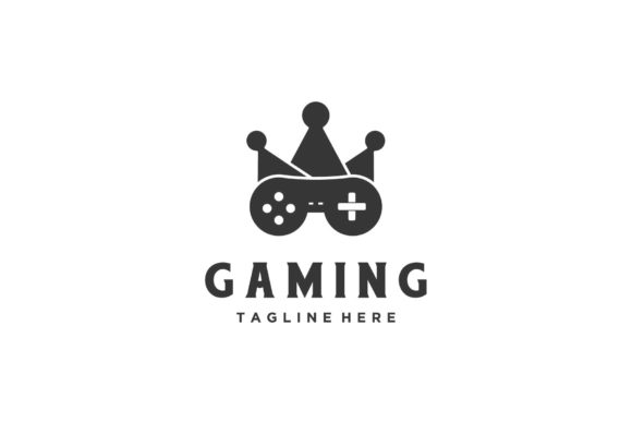 Royal Game Controller Silhouette Logo Vector Icon: A Flexible Design Resource for Modern Projects