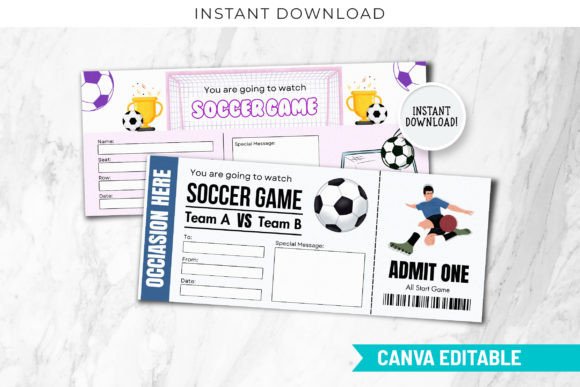 Soccer Game Ticket Birthday Gift Voucher: A Unique and Personalized Gift Option