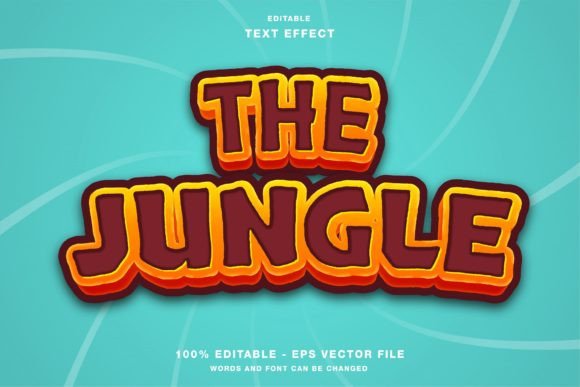 Unlock Creative Design Potential with The Jungle Game Cartoon Text Effect for Adobe Illustrator