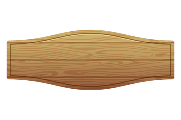 Wooden Frame. Western Game Menu Sign Element: A Versatile Design Asset